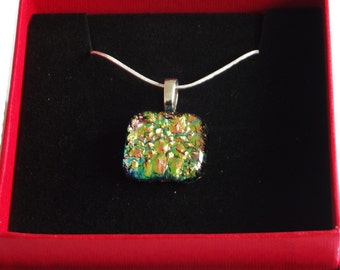 Dichroic Fused Glass Pendant