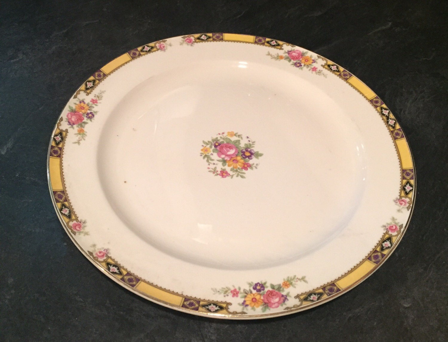 Luncheon Plate 9 inch Edwin M. Knowles China by PriorMemories