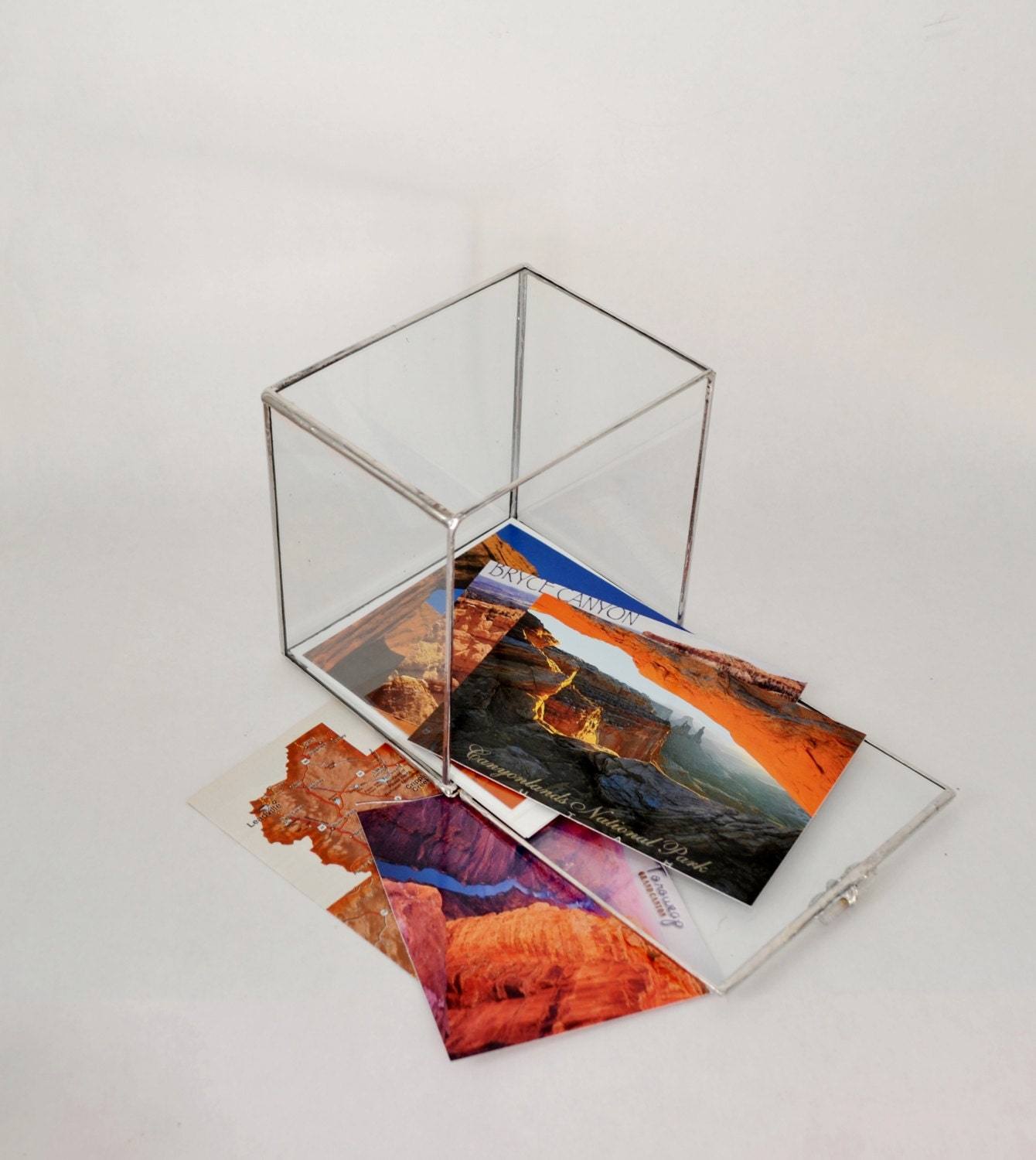Photo Display Box Glass Box Display Case Glass by jacquiesummer