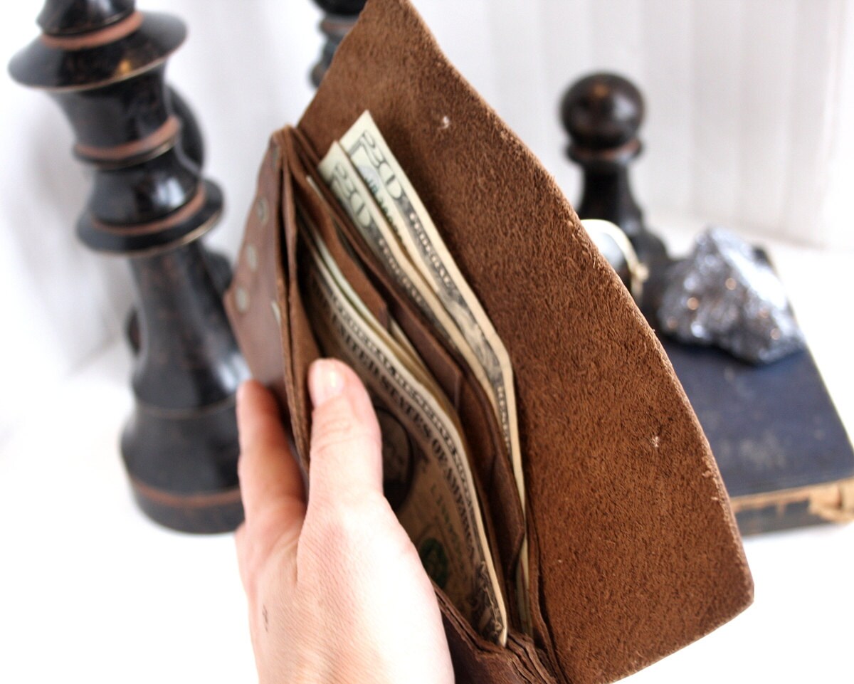 Leather Cash Envelope Wallet Long Wallet Petite Leather