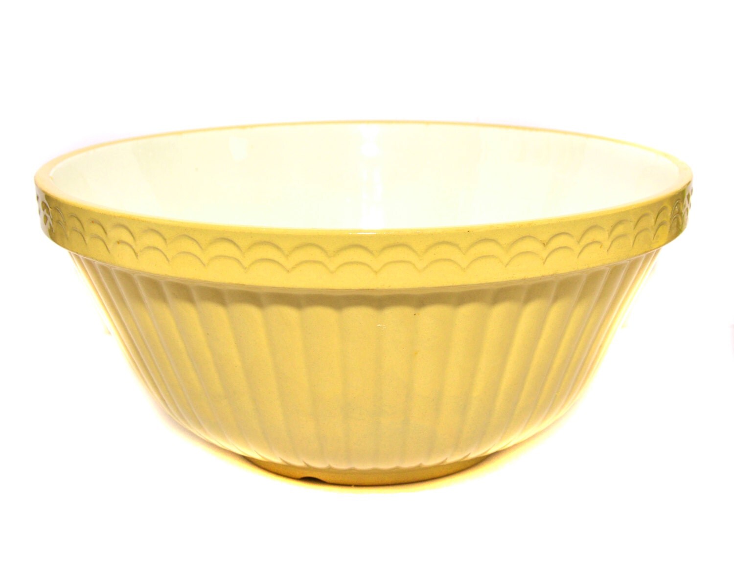 1950s Bowl Vintage Stoneware Bowl Vintage Mixing by BiminiCricket