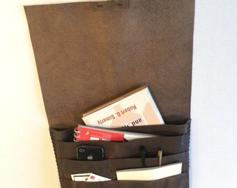 Portfolio Bag/Many Pockets Leather Portfolio Case/Laptop Bags Cases/Computer Accessories