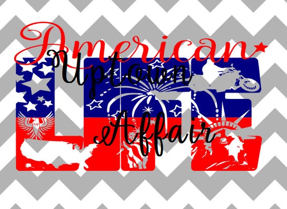 Download American Life Multi Layer SVG Cut File