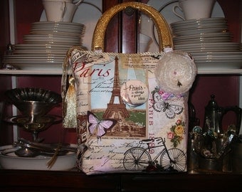 Fabric Paris Handbag