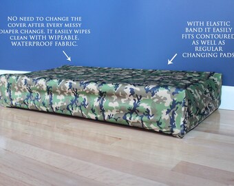 ready to ship, wipeable waterproof changing pad cover, contoured changing pad cover