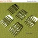 ON SALE Hair Combs - 5pcs - Silver Plated Hair Combs