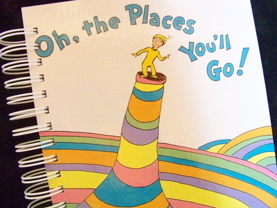 Seuss Oh the Places You'll Go blank book diary journal