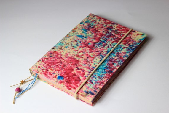 large pink notebook batik fabric journal diary sketchbook large pink notebook batik fabric journal diary sketchbook