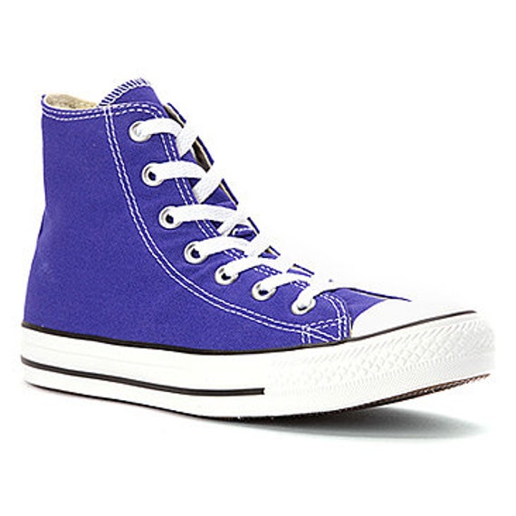 Converse Periwinkle Blue High Top Glass by GlassSlippersCC on Etsy