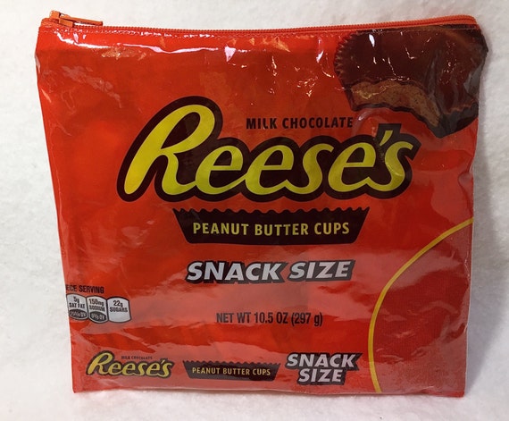 Reeses Peanut Butter Cups Candy Wrapper Up-cycled by SueFiscalini