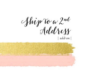 Shipping to more than one address - add this listing to your order