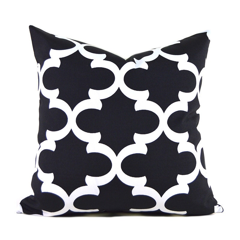 black outdoor pillows