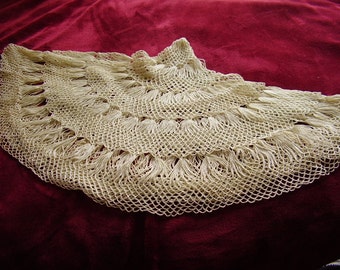 Vintage Hand Crocheted Table Scarf/Doily