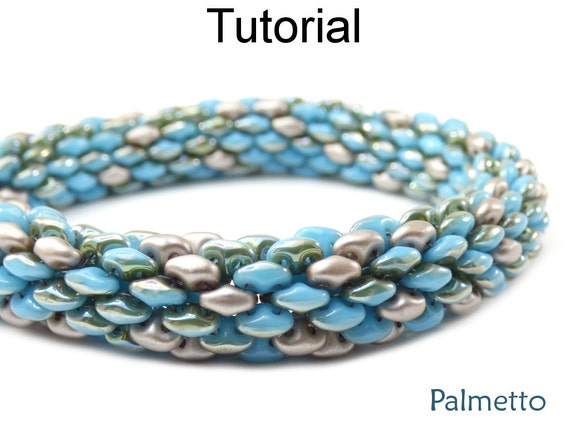 Beading Tutorial Pattern SuperDuo Tubular Bracelet Necklace