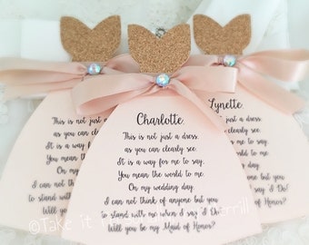 Will you be my bridesmaid cards wedding party invitations will you be my maid of honor cards
