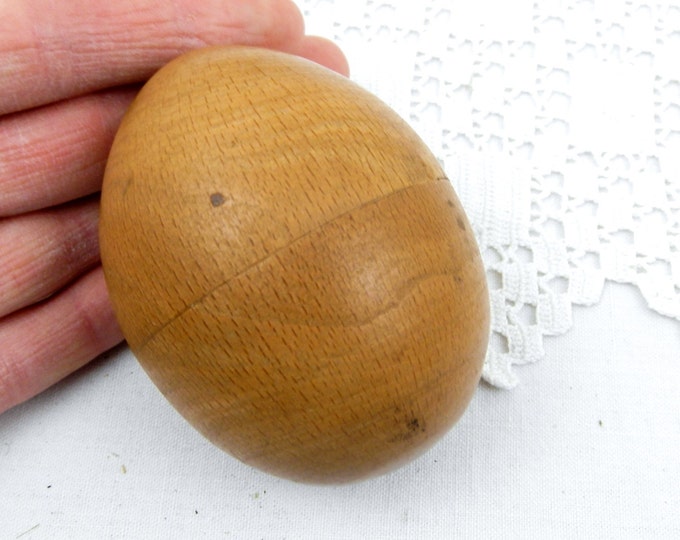 Antique French Wooden Egg Shaped Box, Retro Vintage Home Interior, Gift, Brocante, Shabby Chateau, French Country Decor, Collectible, Yew Antique French Wooden Egg Shaped Box, Retro Vintage Home Interior, Gift, Brocante, Shabby Chateau, French Country Decor, Collectible, Yew