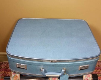 Vintage Organization Luggage Storage Travel Vintage suitcase Vintage luggage Travel necessities Storage solutions Photo prop Display Antique