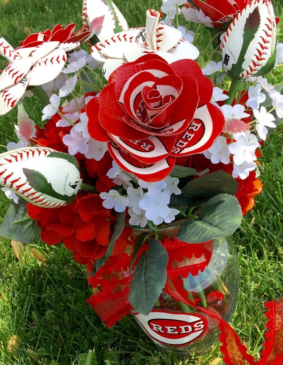 Cincinnati Reds Baseball Arrangement  Sports Flowers