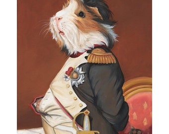 Guinea Pig Prints, Napoleon Guinea Pig Clothes, Animals in Clothes