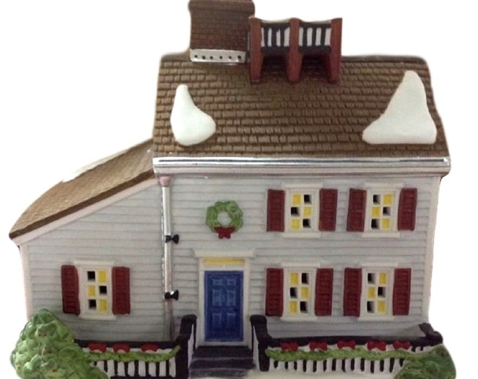 Department 56, Jeremiah Brewster, Porcelain Christmas House, New England Village, Christmas Decor, Christmas Decoration, Dept 56