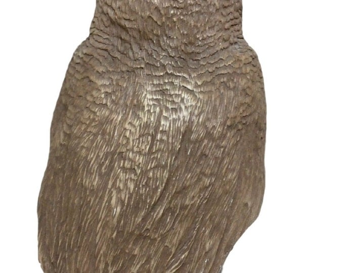 Farmhouse Decor Owl Figurine,Sandra Brue, Sandicast, Rustic Decor, Vintage Owl Figurine, Woodland Decor, Housewarming Gift, Farmhouse Style