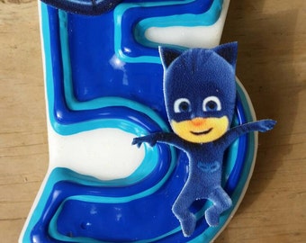 PJ Masks Birthday Candle, Owlette, Catboy, Gekko