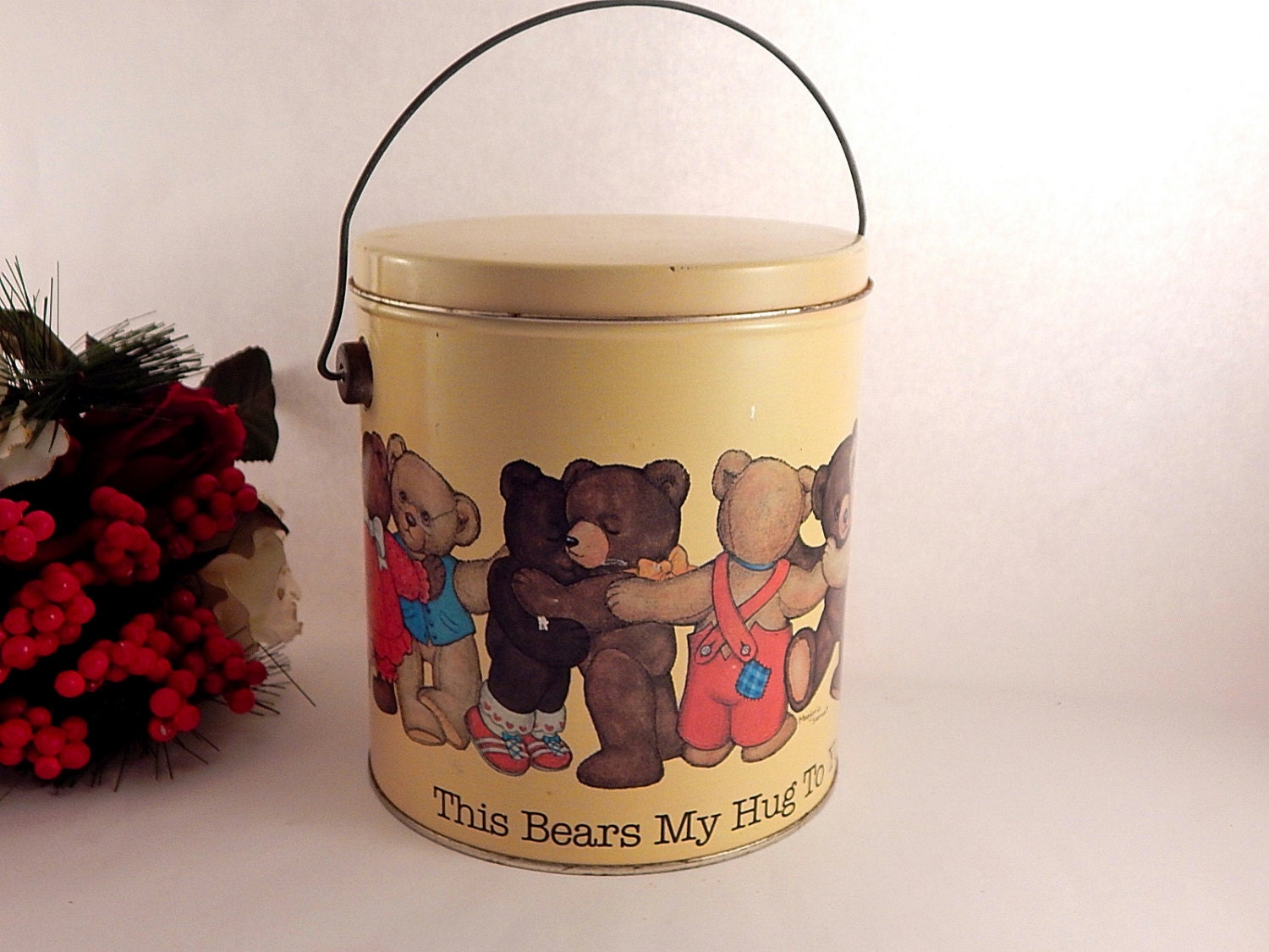 teddy bear in a tin