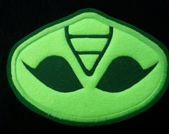 LARGE Adult Dad Size Iron on Patch Gekko Emblem/ Logo. For T Shirt, Sweatshirt, Backpack, Gekko Costume DIY PJ Masks costume Halloween Gecko