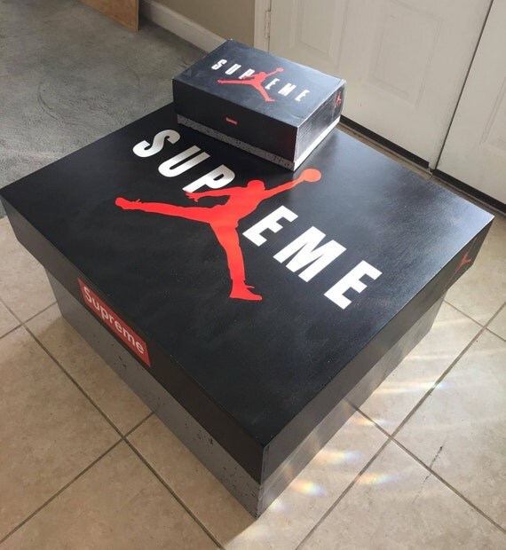 JORDAN SUPREME Cement Print Shoe Storage Box 12