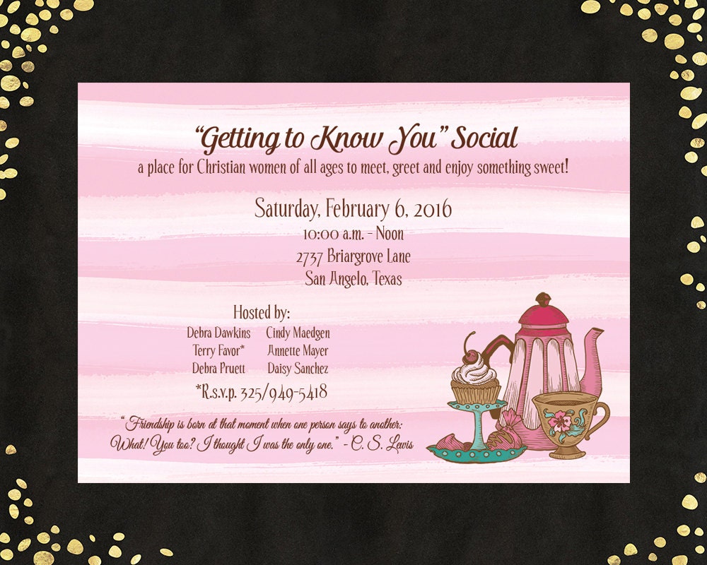 Ladies Tea Party Invitations 9