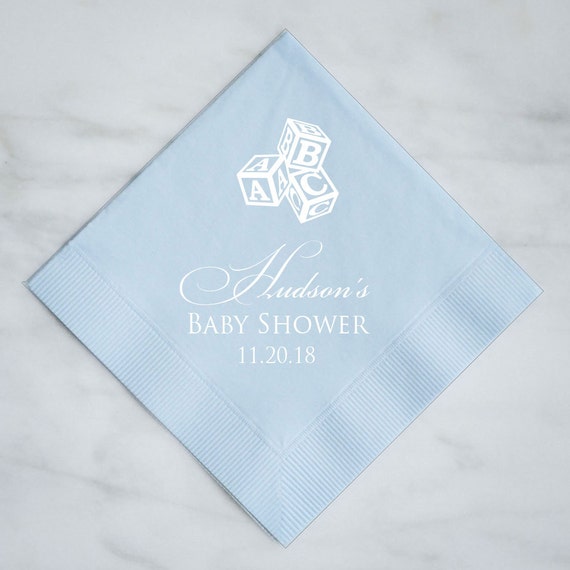 Personalized Baby Shower Napkins Custom Baby Shower Napkins