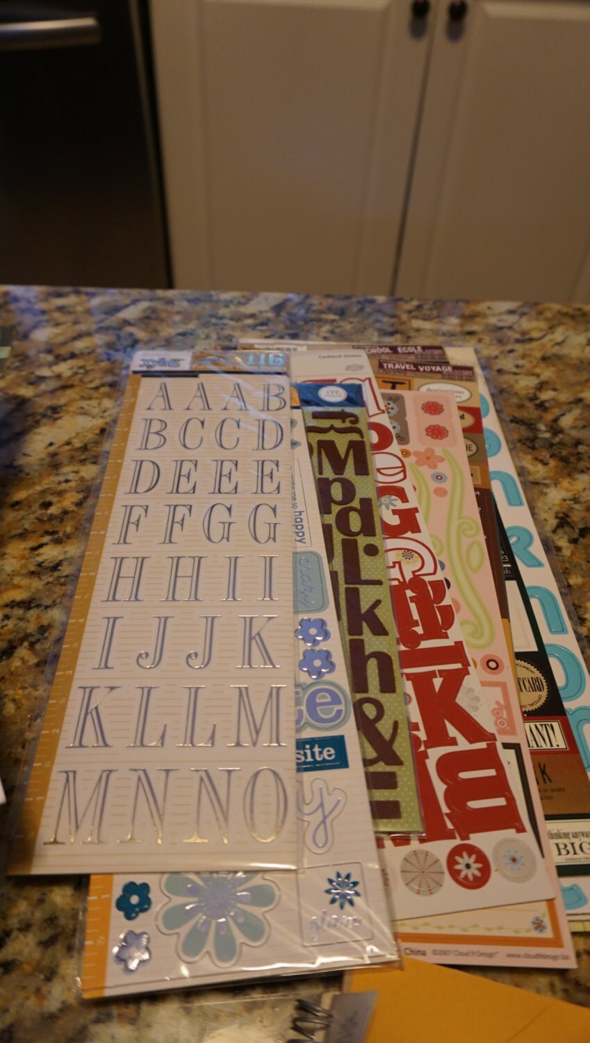 Paper Crafting supply lot by JerseyShortDesigns on Etsy