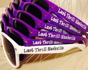 Personalized Nashville Bachelorette party Sunglasses for your bachelorette party/last night out/girls trip