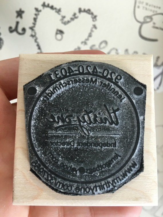 Custom 1 inch Rubber Stamp made with your artwork