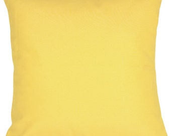Sunbrella Buttercup Yellow 20x20 Outdoor Pillow