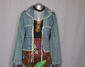 BoHo Hippie Little Bit Country Blue Jean Jacket