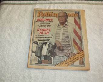 1980 ROLLING STONE on Bob HOPE, The Ramones, George Bush, Steve Forbert, Professor Longhair, Tom Verlaine, J.D. Souther, Random Notes, Ads+