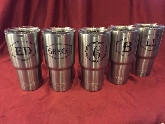 yeti 30 oz rambler engraved
