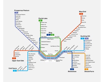 Oslo T-bane Metro Map: Literal English Translation by MetroMash