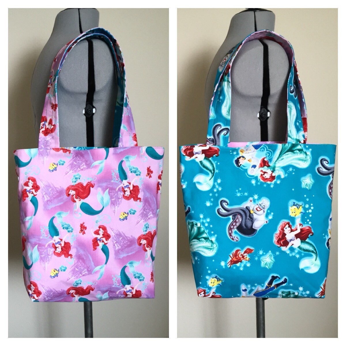 the little mermaid tote bag