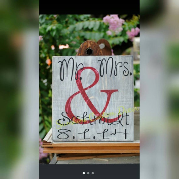 Mr & Mrs name sign