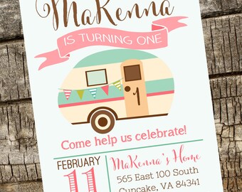 Camping Invitation, Woodland Party Invitation, Camp Birthday Invitation Digital File, Camper Birthday Invitation, Camping Invitation