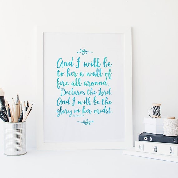 Items similar to And I will be to her a wall of fire all around