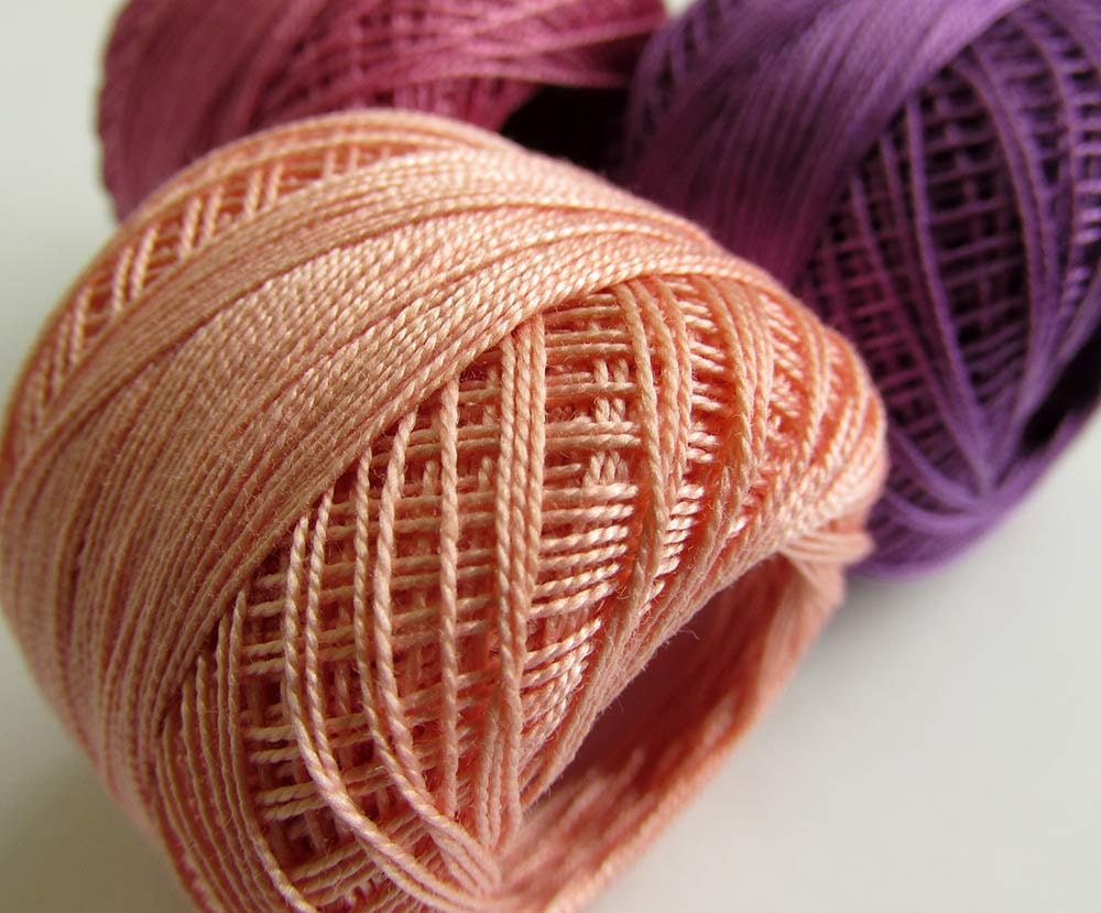 Cotton thread Perle 12, embroidery thread, pearl cotton, crochet thread