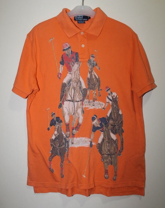 Vintage Polo Ralph Lauren 5 Horses Shirt Sportsman by ForYourWear