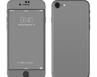Solid Grey - iPhone 7/7 Plus Skin - Sticker Decal