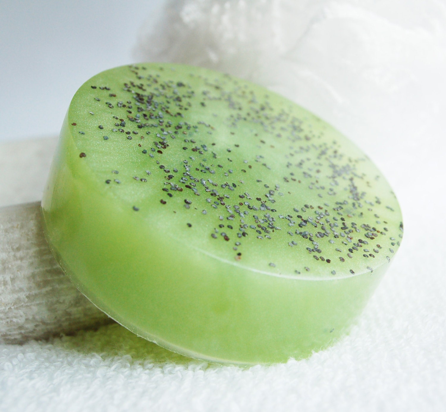 Cucumber Melon Scrub Soap Glycerin Soap Melt and Pour Soap