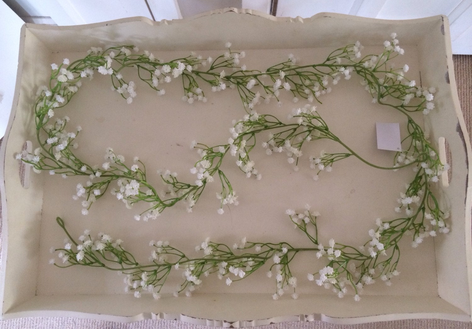 Artificial gypsophila garland...1.8m metres in length Wedding