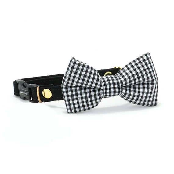 Edgar Cat Collar Bow Tie Set with Breakaway Safety Buckle