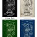 Bicycle Art Patent Print Group of 3 Cycling Art Vintage